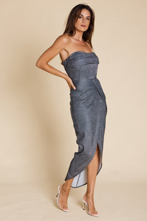 Blake Strapless Midi Dress
