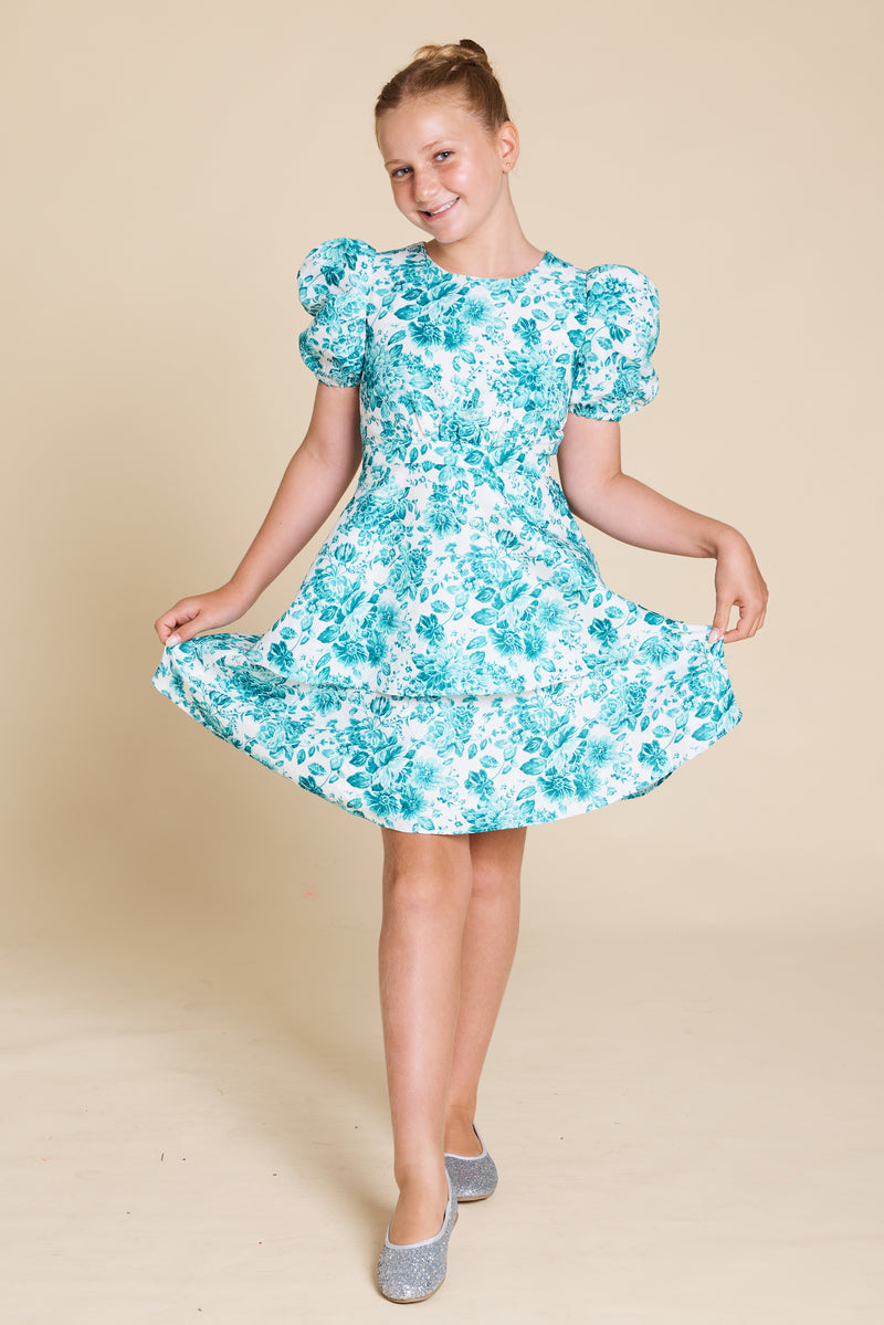 Teen Winonna Puff Sleeve Dress