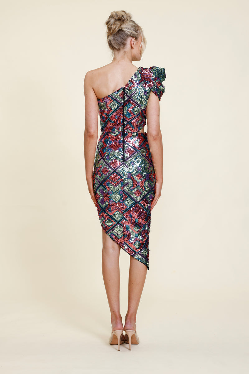 Fiorella One Shoulder Dress